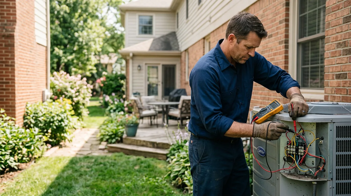 HVAC technician working near Evans, WA